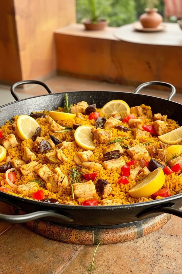 saffron infused rice dish