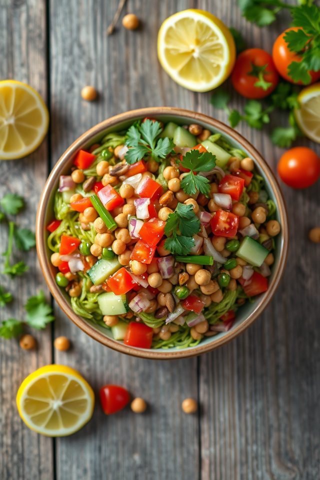 salad made with sprouts