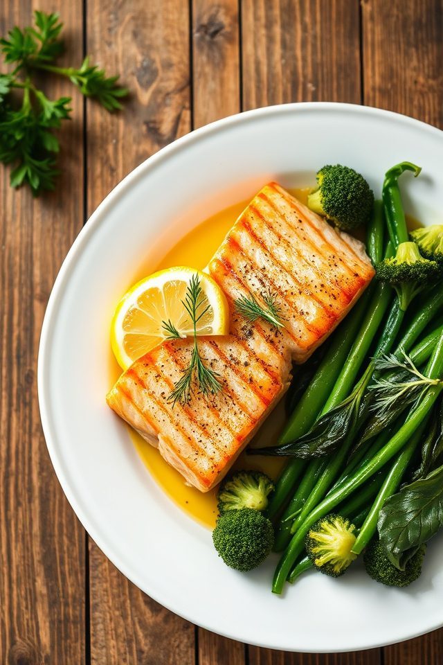 salmon and vegetable dish