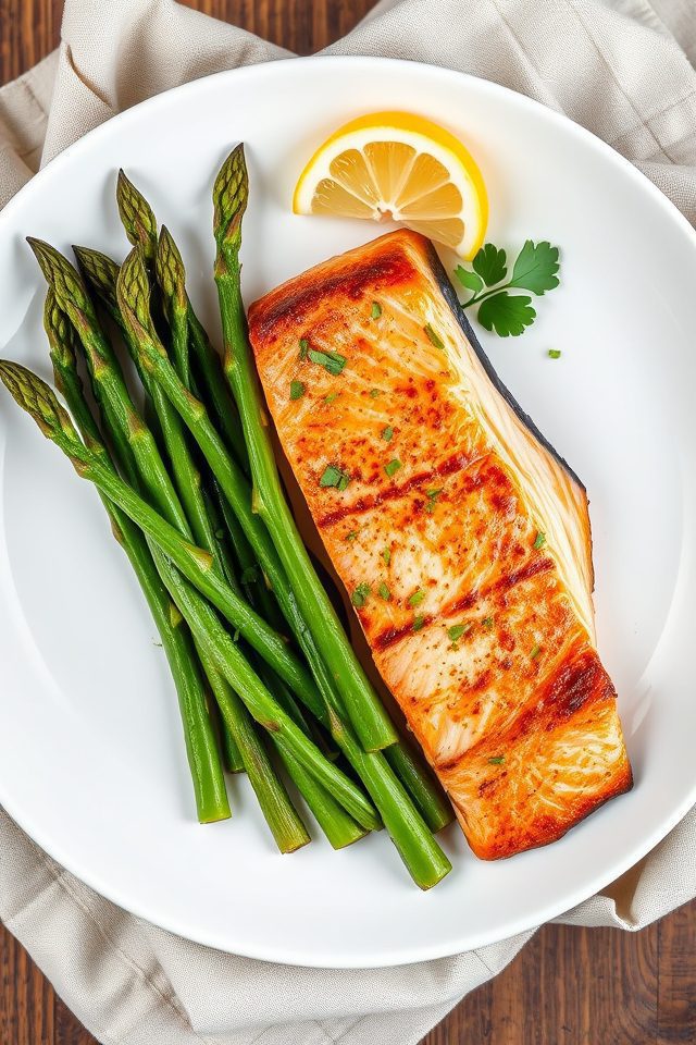 salmon asparagus air fryer
