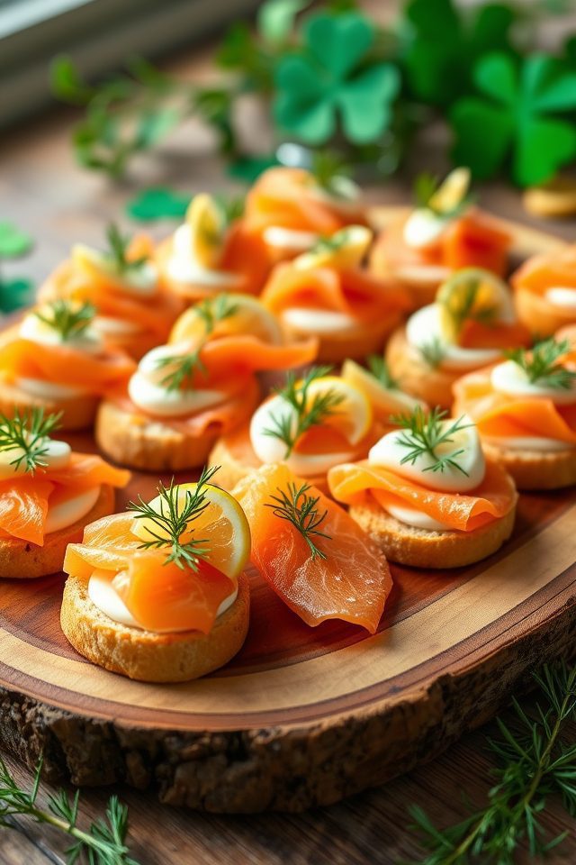 salmon dill appetizer bites