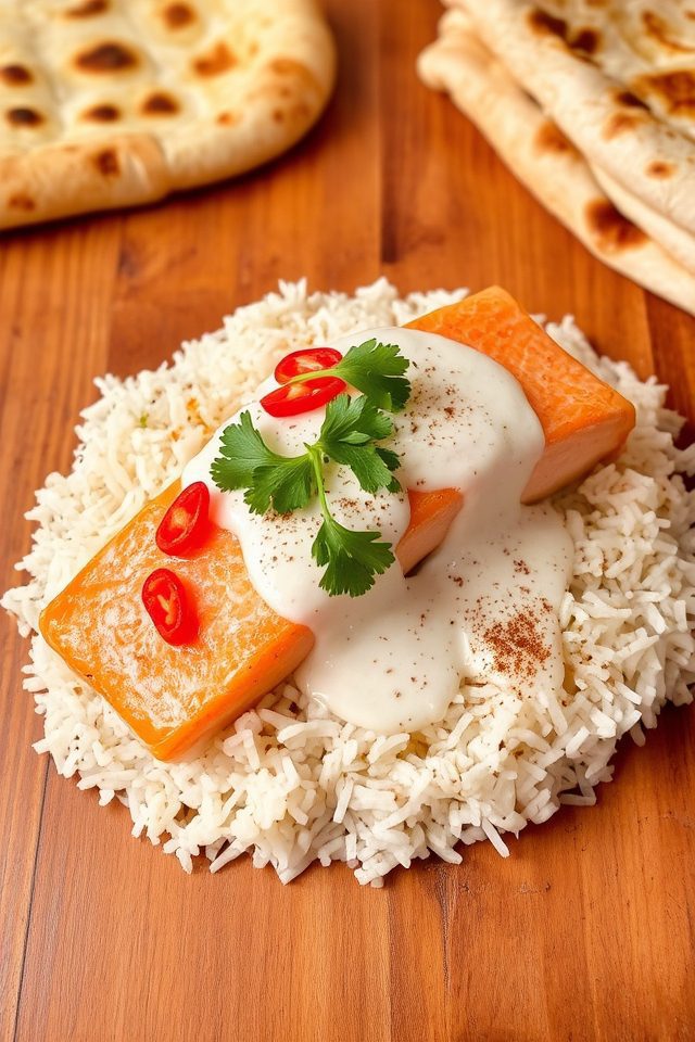 salmon in coconut sauce