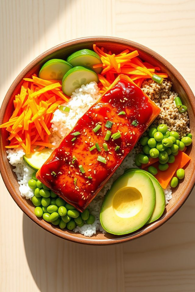 salmon sweet chili bowl