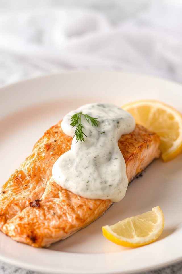 salmon with dill sauce