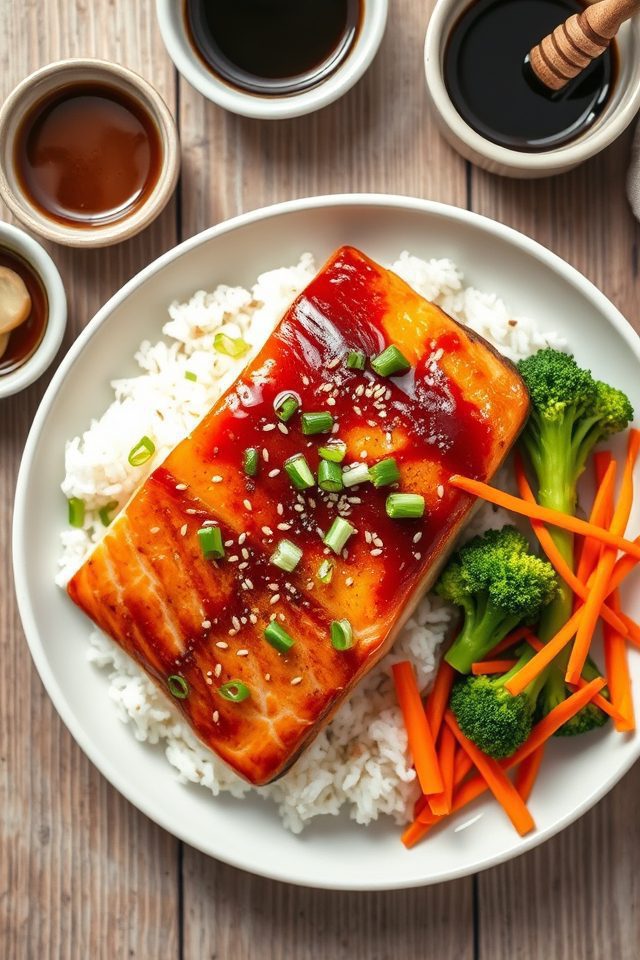 salmon with honey soy