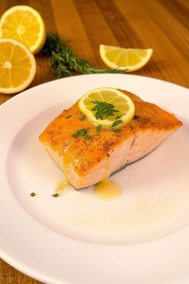 salmon with lemon sauce