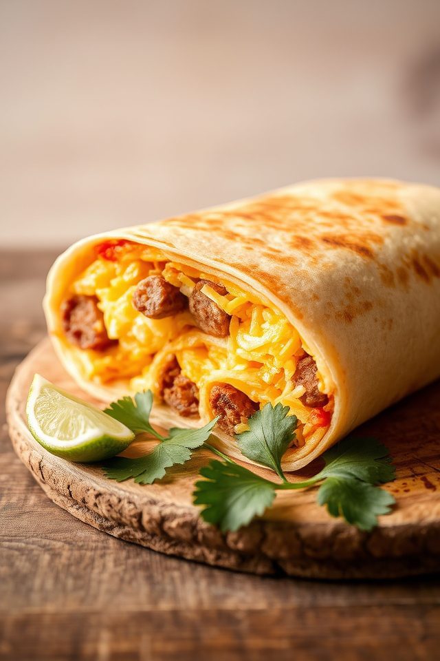 sausage and egg burrito