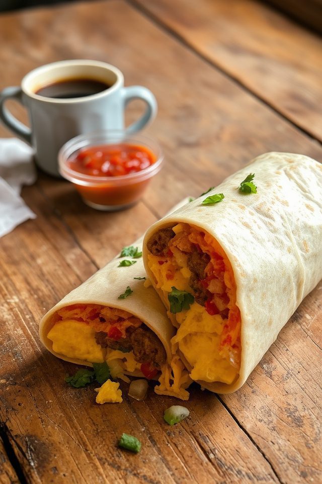 sausage and egg burrito