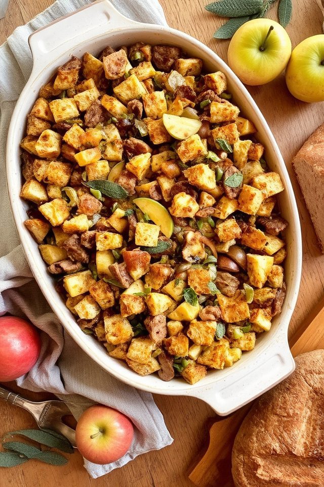 sausage apple herb stuffing