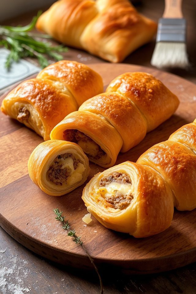 sausage cheese puff rolls