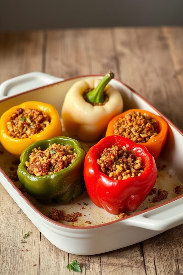 sausage stuffed bell peppers