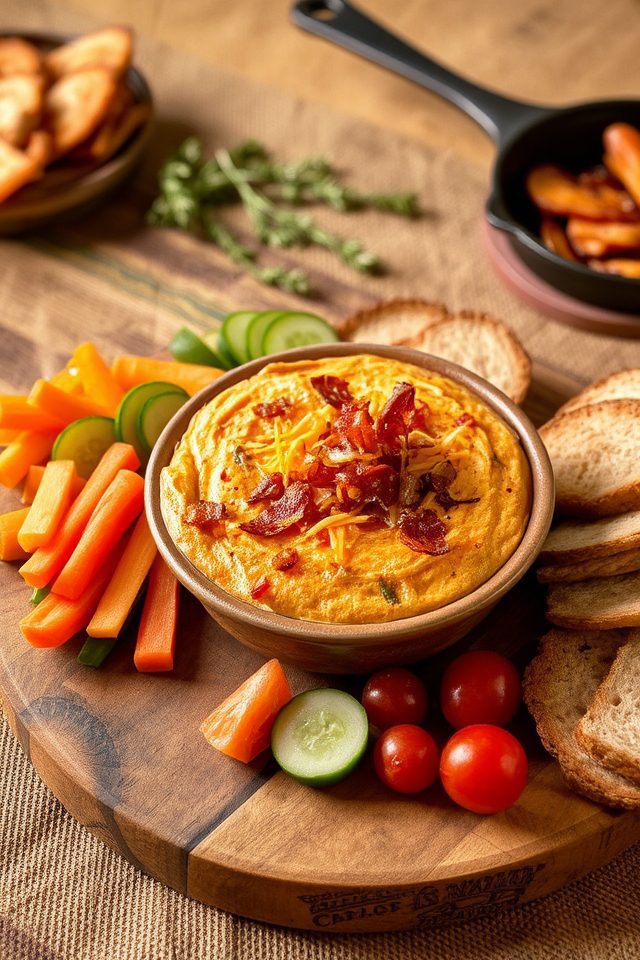 savory bacon cheddar dip