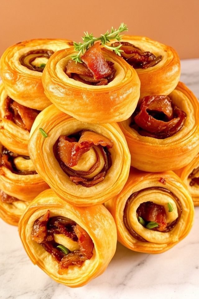 savory bacon pinwheels appetizer