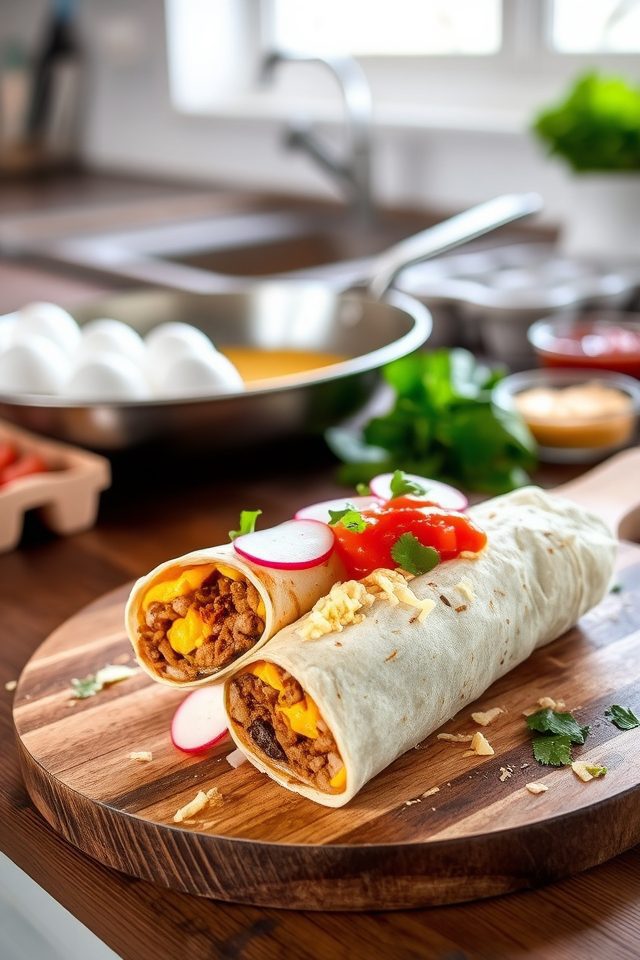 savory breakfast burrito twist