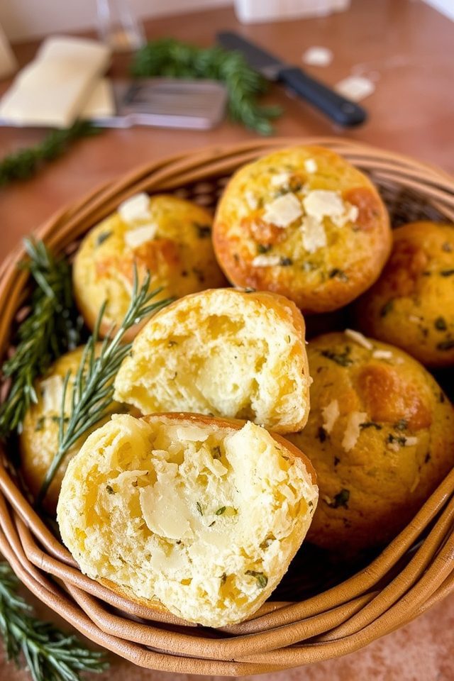 savory cheese herb muffins