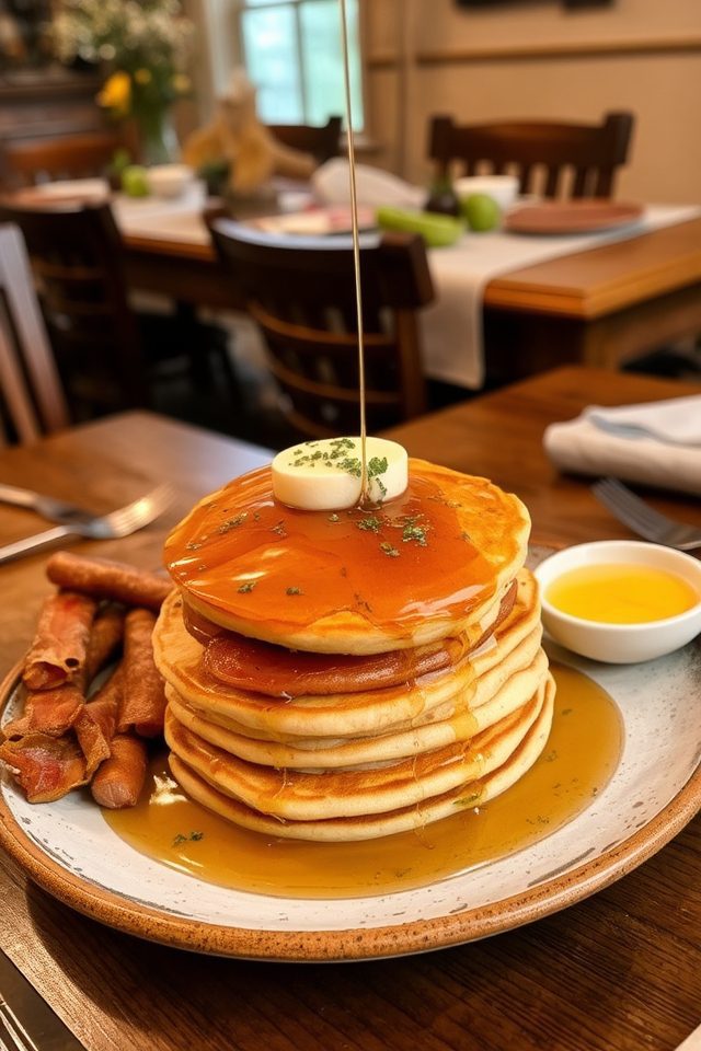 savory family pancake dinner