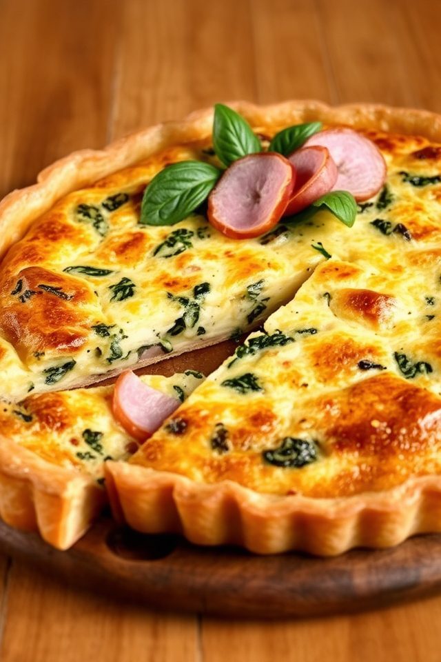 savory french quiche dish
