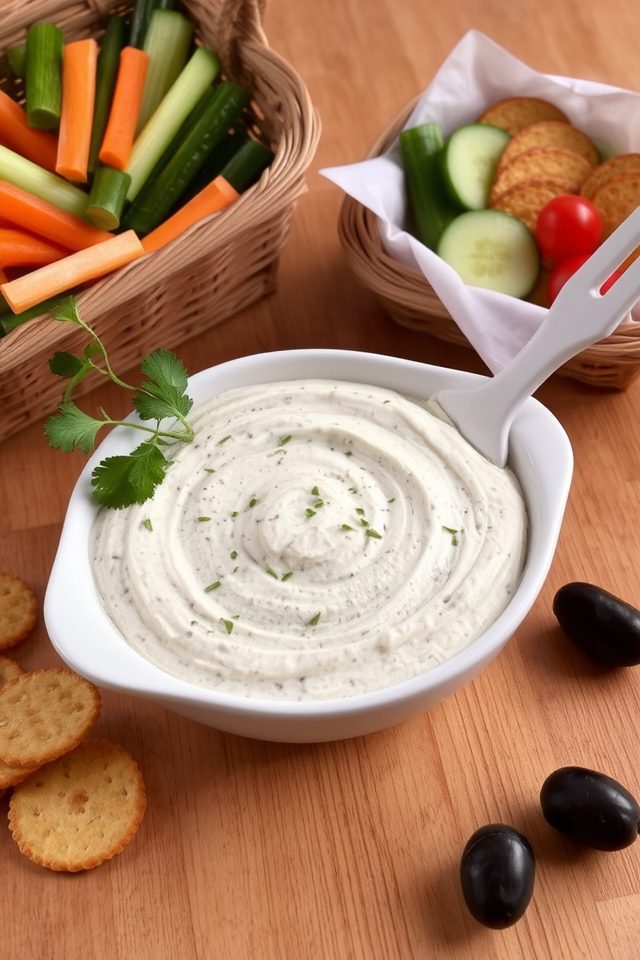 savory garlic herb dip