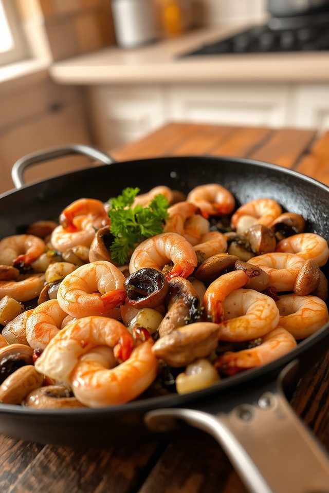 savory garlic shrimp dish