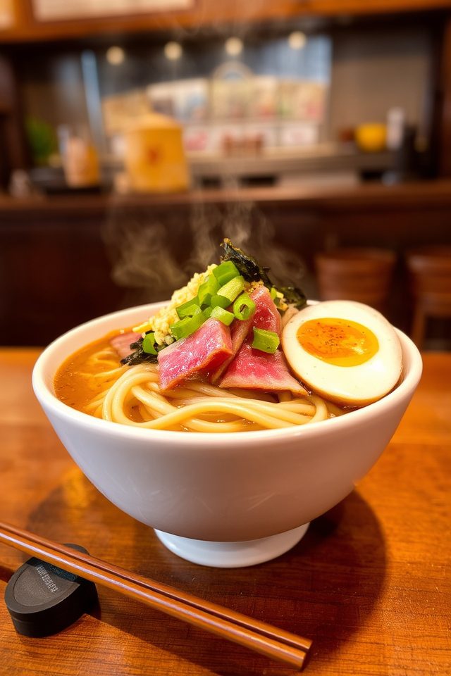 savory japanese noodle bowl