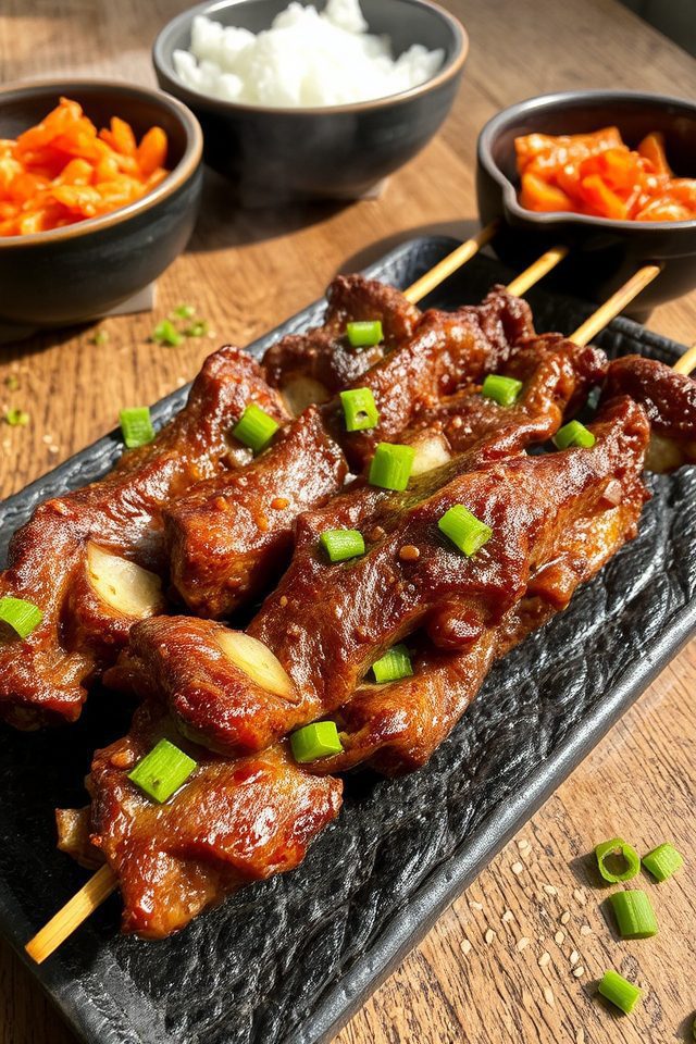 savory marinated grilled beef