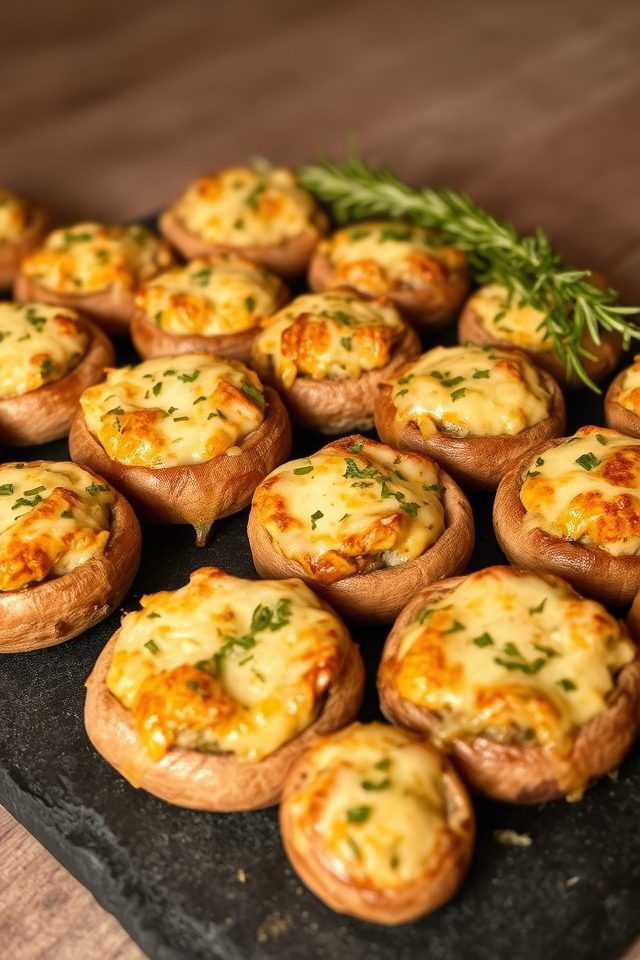 savory mushroom cheese appetizer