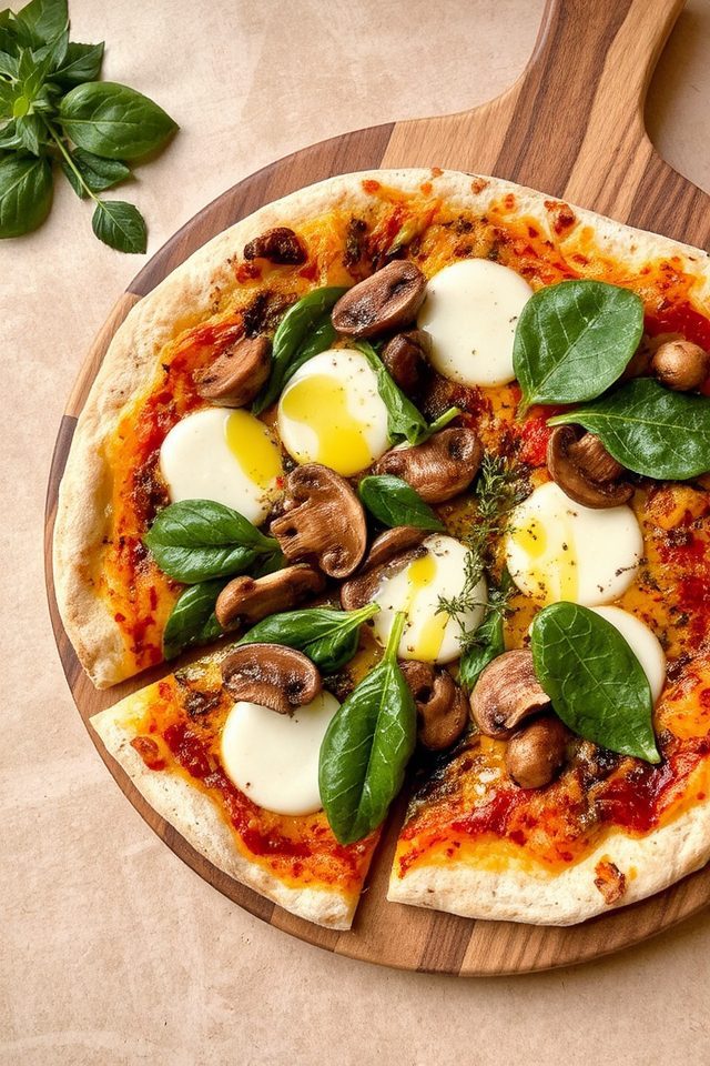 savory mushroom pizza delight