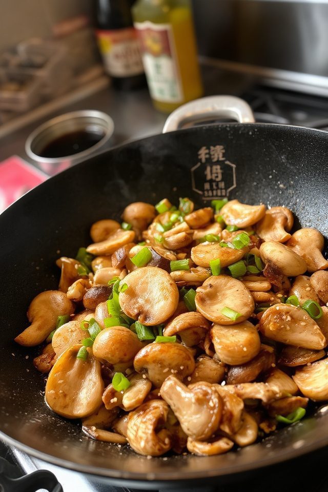 savory oyster mushroom dish