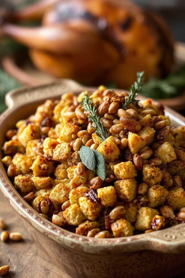 savory pine nut flavor