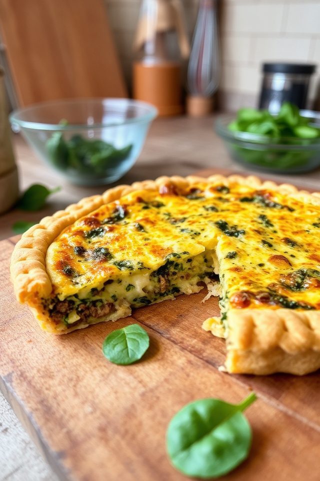 savory quiche for breakfast