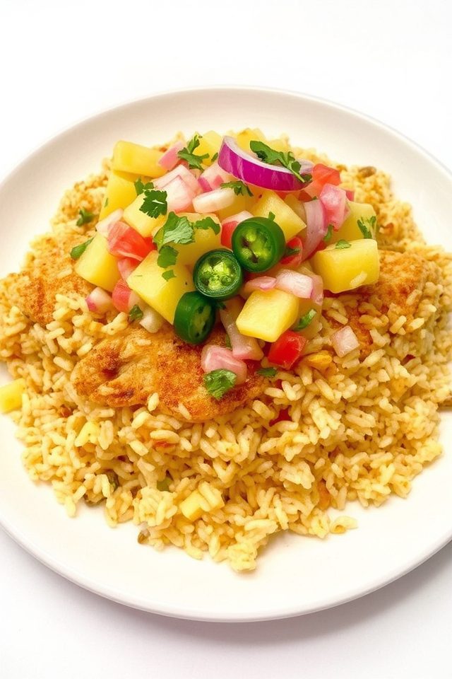 savory tropical rice dish