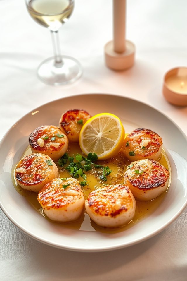 scallops for romantic dinners