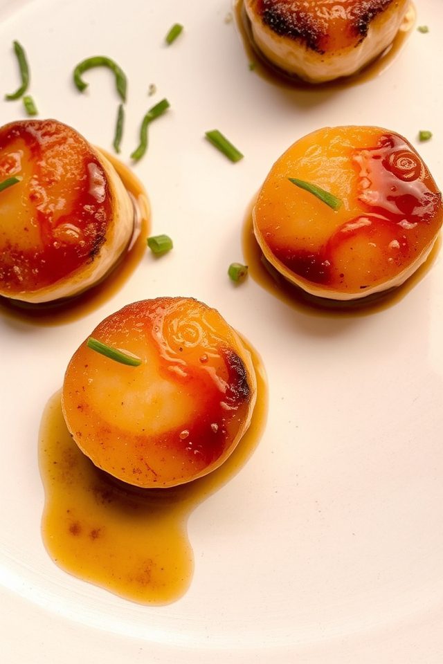 scallops with miso glaze