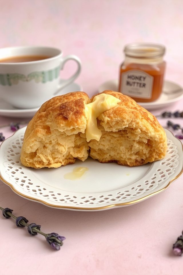 scones and honey pairing
