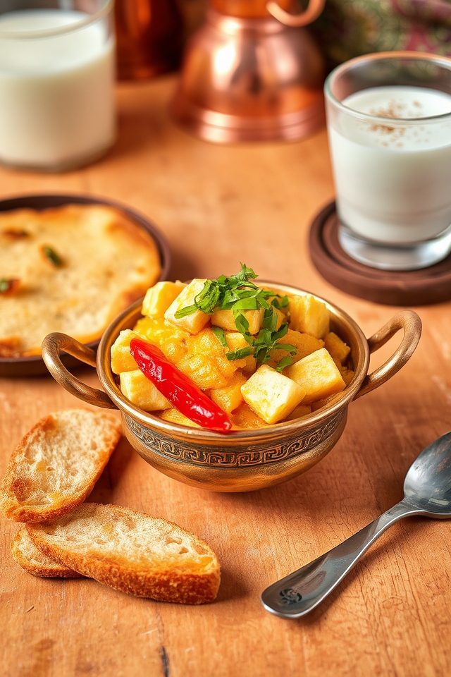 scrambled indian cheese dish