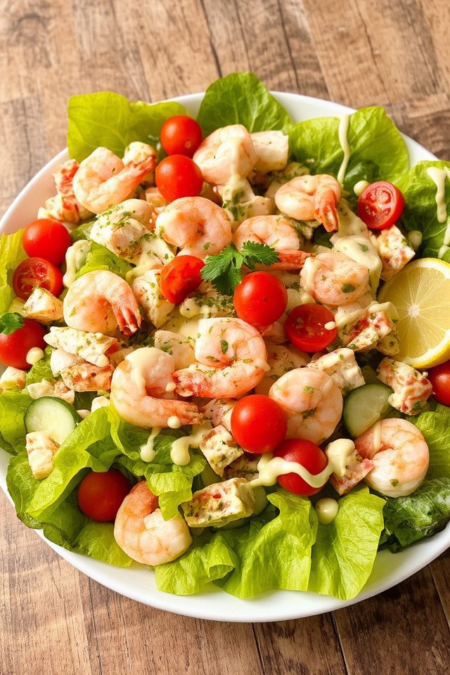 seafood chef salad delight