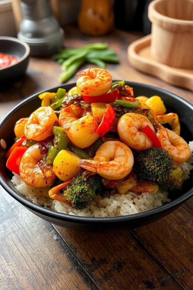 seafood stir fried quickly