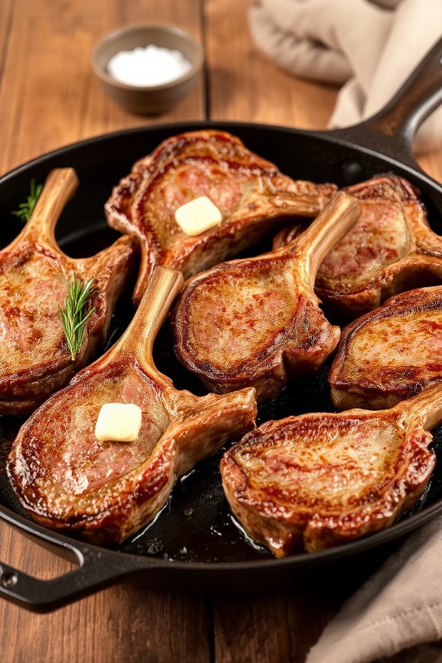 seared lamb chops recipe
