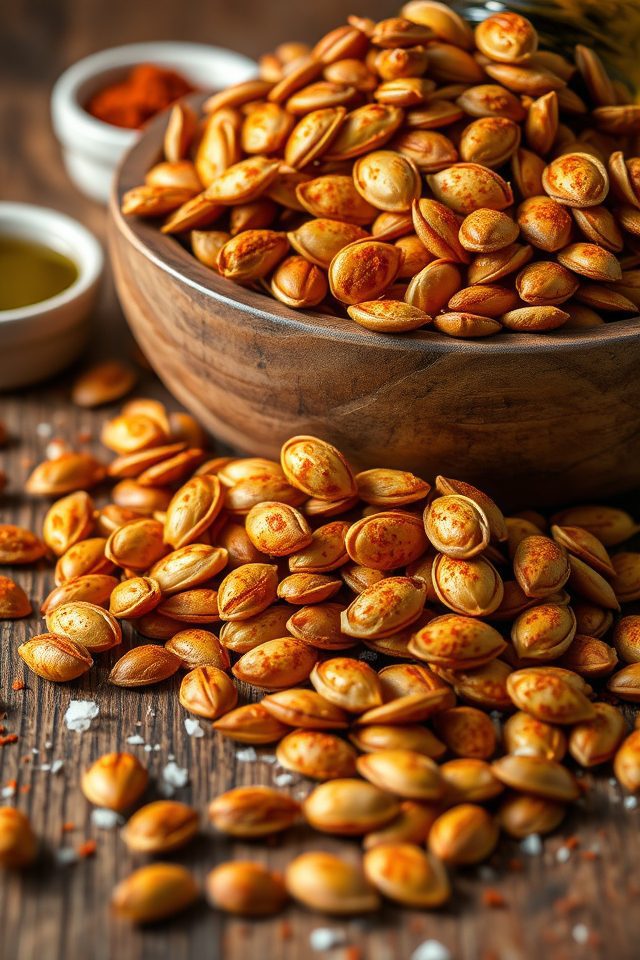 seasoned roasted pumpkin seeds