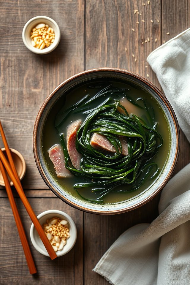 seaweed soup nourishing recipe