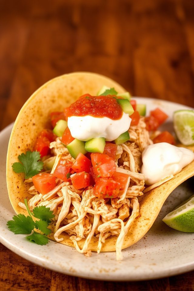 shredded chicken taco recipe