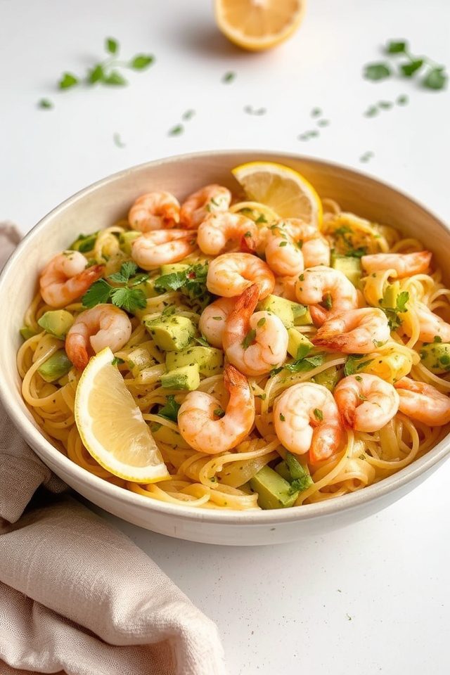 shrimp avocado summer salad
