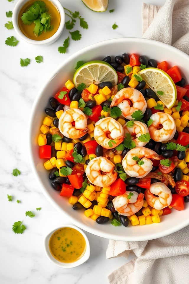shrimp black bean salad