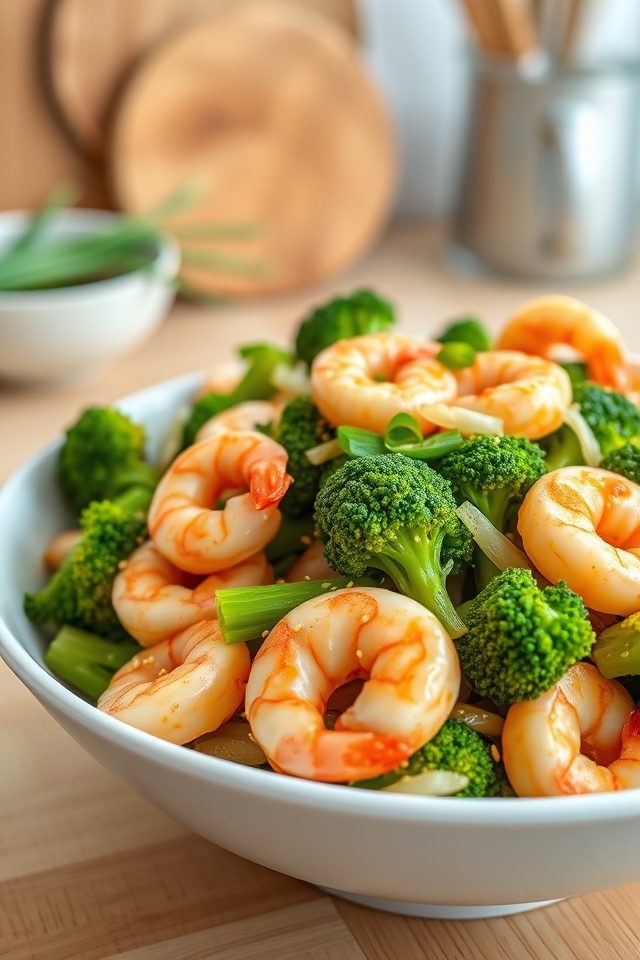 shrimp broccoli quick stir fry
