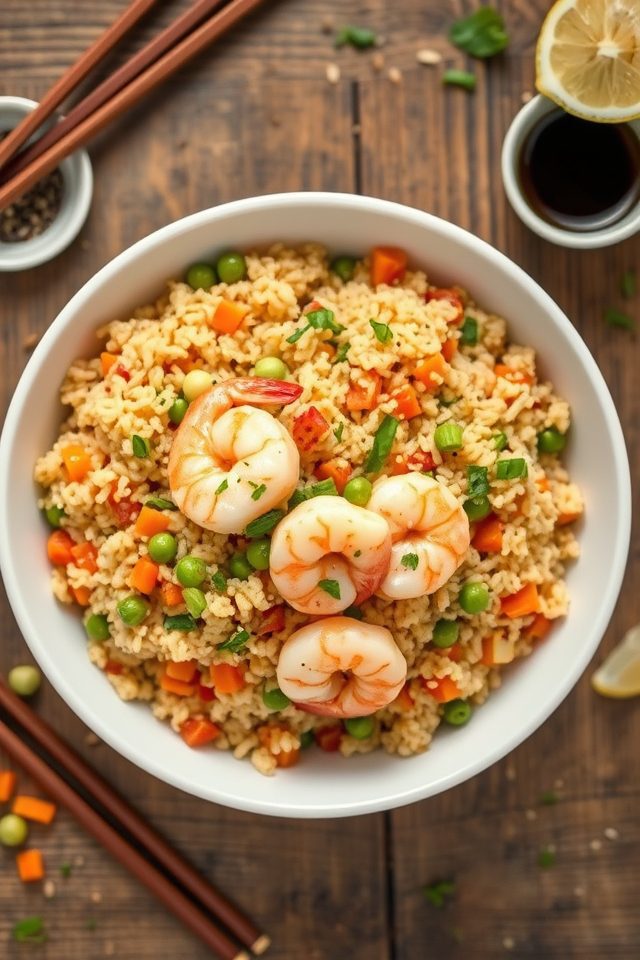 shrimp cauliflower fried rice