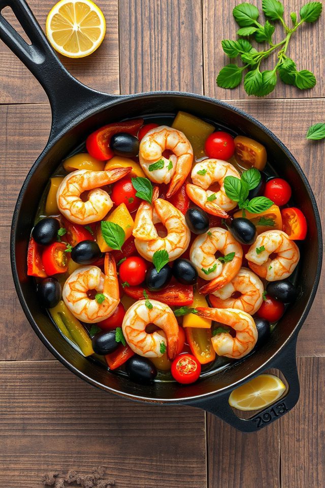 shrimp cooked mediterranean style