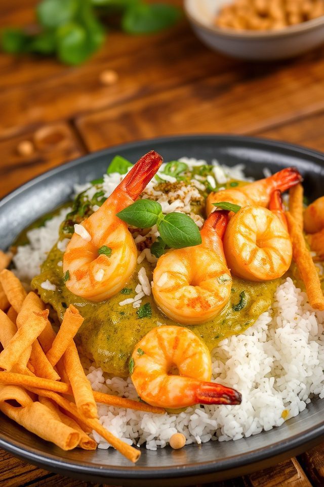shrimp in coconut sauce