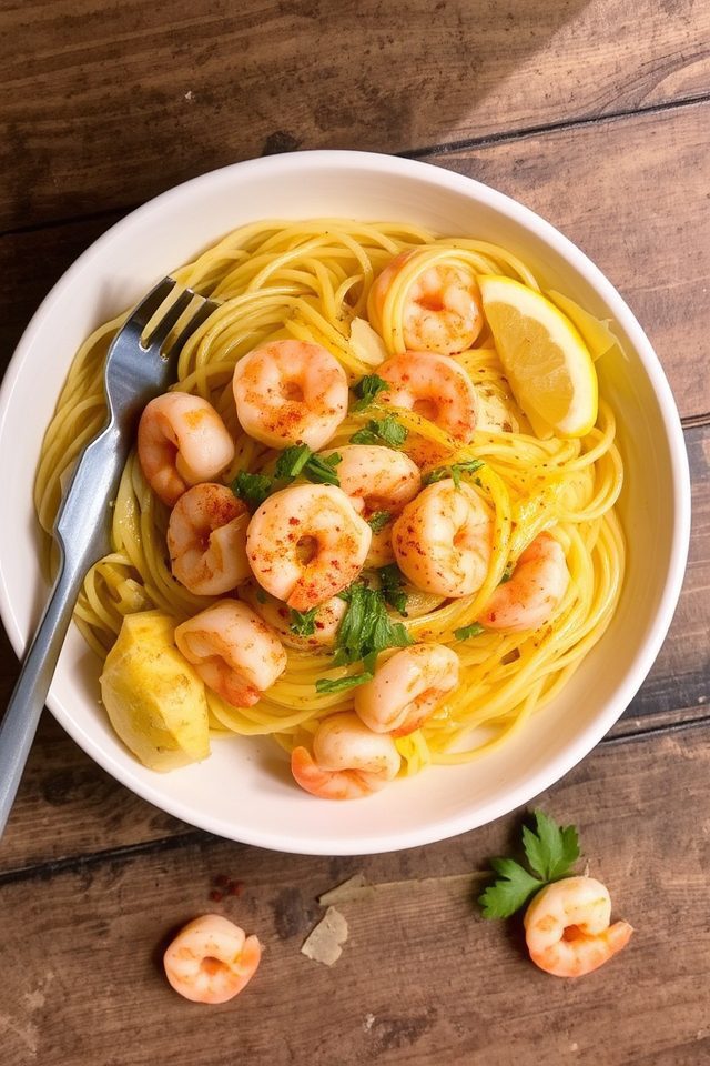 shrimp pasta garlic butter