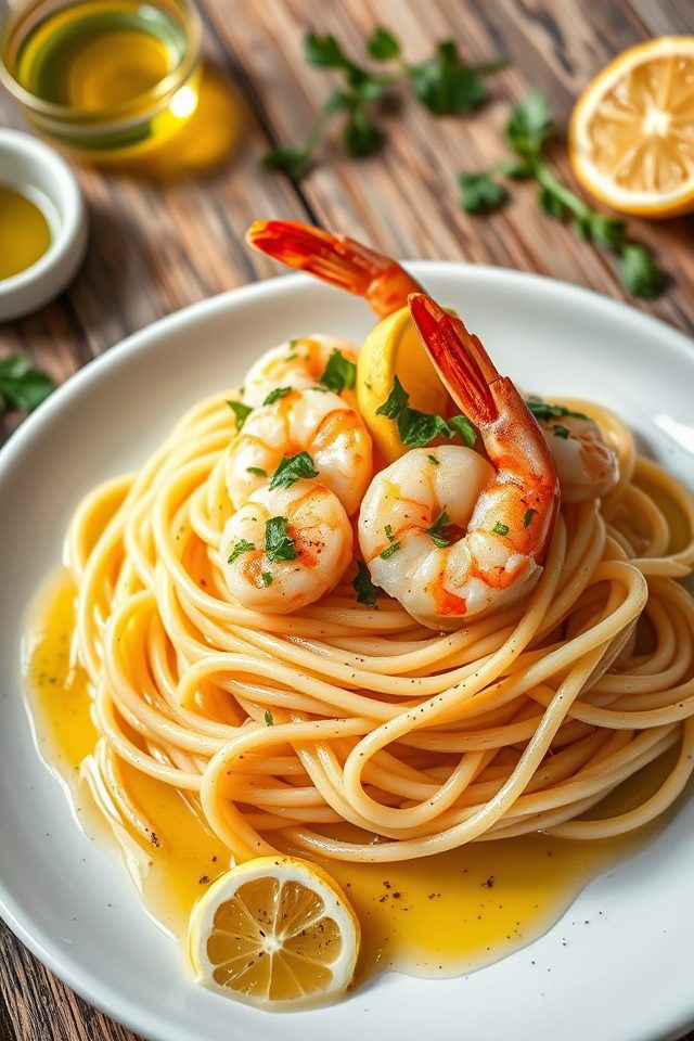 shrimp scampi fresh herbs