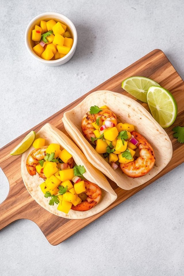 shrimp tacos mango salsa